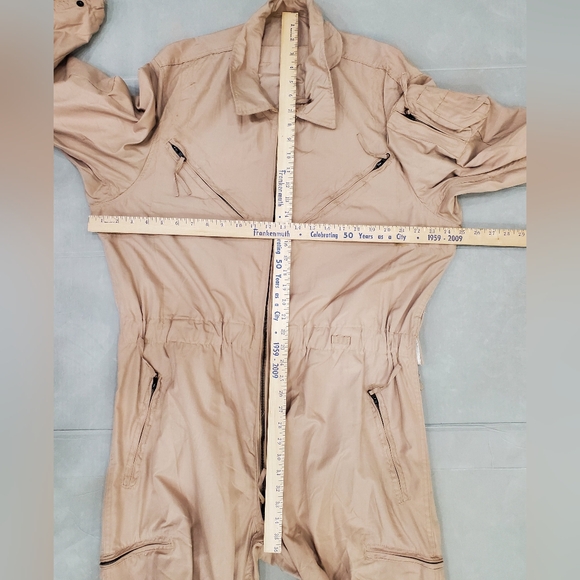 Combat coveralls men's large regular tan vehicle crewmen's class 2 flight suit - Picture 3 of 15